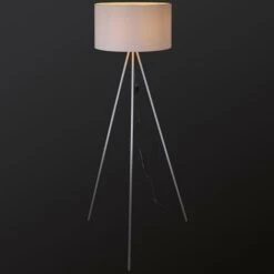 Lampada Piantana Treppiedi Dimmerabile Moderna Paralume E27 60W Tessuto Bianco -Offerta economica OSRAM || Paulmann || ATMOSPHERA 26630685 4