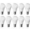 Set Di 10 Lampadine A LED B22 9W Eq 60W 806m Bianco Caldo