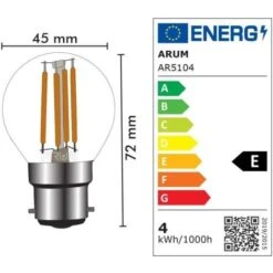 Lotto Di 10 Lampadine A LED B22 G45 4W Eq 40W 400lm Température De Couleur: Bianco Caldo 2700K -Offerta economica OSRAM || Paulmann || ATMOSPHERA 26694204 2