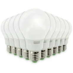 Lotto Di 10 Lampadine A LED E27 9W Eq 60W 806m Bianco Freddo