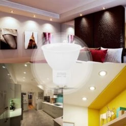 Set Di 10 Lampadine LED Per Faretti GU10 7W Eq. Dimmerabile 60W Température De Couleur: Bianco Caldo 2700K -Offerta economica OSRAM || Paulmann || ATMOSPHERA 26694911 4