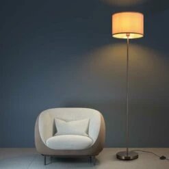 Lampada Piantana Da Terra 160cm Design Moderno Paralume E27 60W Tessuto Grigio -Offerta economica OSRAM || Paulmann || ATMOSPHERA 27285535 4