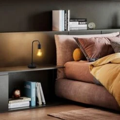 B.K.Licht, Lampada Da Tavolo Retrò, Attacco Per Lampadina E27 Non Inclusa, Interruttore Sul Cavo, Abat-jour Da Comodino In Metallo Nero Opaco, Lampada Da Lettura Vintage Industriale -Offerta economica OSRAM || Paulmann || ATMOSPHERA 27484733 4