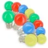 Set Di 12 Lampadine LED B22 Eq 20W Variegato Ghirlanda Da Esterno Guiguette