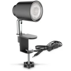 B.K.Licht Luce A Morsetto LED Con 5W GU10 Illuminante I Bianco Caldo I Bianco Caldo I Girevole I Inclinabile I Interruttore A Levetta I Metallo I Nero-opaco -Offerta economica OSRAM || Paulmann || ATMOSPHERA 27614234 3