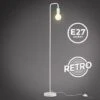 B.K.Licht I Lampada Da Terra Retrò Curva I Altezza 140 Cm I E27 I 1 Lampadina I Interruttore A Pedale I Metallo I Bianco Opaco I Senza Lampada -Offerta economica OSRAM || Paulmann || ATMOSPHERA 27796438 1