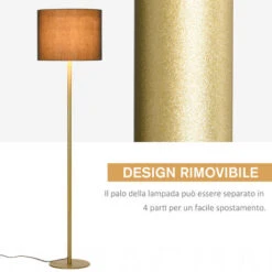 HOMCOM Lampada Da Terra Paralume In Stoffa, Design Moderno Casa E Ufficio 11 HOMCOM Lampada Da Terra Paralume In Stoffa, Design Moderno Casa E Ufficio -Offerta economica OSRAM || Paulmann || ATMOSPHERA 27977599 5