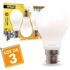 Set Di 3 Lampadine A LED 7W Eq 60W Standard Satinato B22 Température De Couleur: Bianco Caldo 2700K -Offerta economica OSRAM || Paulmann || ATMOSPHERA 28604514 3