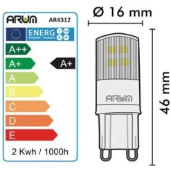 Set Di 3 Lampadine A LED G9 Da 1,9W Equivalenti A 20W Température De Couleur: Bianco Neutro 4000K -Offerta economica OSRAM || Paulmann || ATMOSPHERA 28604521 5