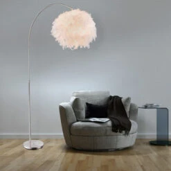 Lampada Ad Arco Con Molle Lampada Da Terra Lampada Da Soggiorno Lampada Da Terra Regolabile In Altezza, Bianco Argento, 1x E27, LxA 96x141-196 Cm -Offerta economica OSRAM || Paulmann || ATMOSPHERA 28667005 4