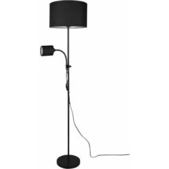 Proiettori A Soffitto Lampada Da Terra Nero Soggiorno / Notte Sala Da Pranzo Illuminazione Laterale Lampada Da Lettura Flexo Tessile Mobile