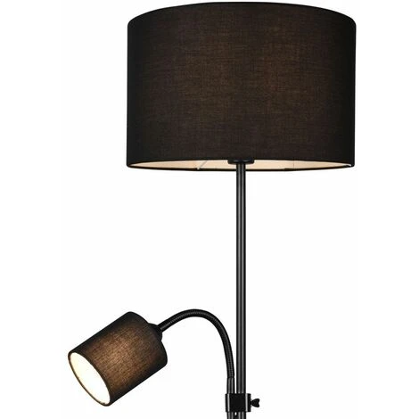 Proiettori A Soffitto Lampada Da Terra Nero Soggiorno / Notte Sala Da Pranzo Illuminazione Laterale Lampada Da Lettura Flexo Tessile Mobile 6 Proiettori A Soffitto Lampada Da Terra Nero Soggiorno / Notte Sala Da Pranzo Illuminazione Laterale Lampada Da Lettura Flexo Tessile Mobile - immagine 4