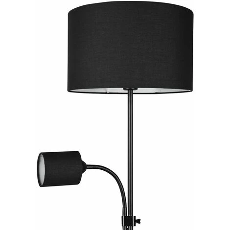 Proiettori A Soffitto Lampada Da Terra Nero Soggiorno / Notte Sala Da Pranzo Illuminazione Laterale Lampada Da Lettura Flexo Tessile Mobile 7 Proiettori A Soffitto Lampada Da Terra Nero Soggiorno / Notte Sala Da Pranzo Illuminazione Laterale Lampada Da Lettura Flexo Tessile Mobile - immagine 5