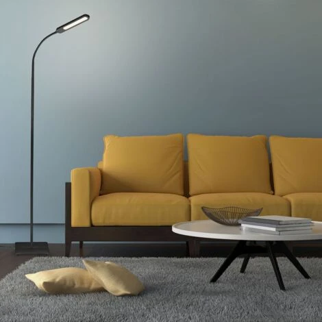 B.K.Licht Lampada Da Terra LED, Piantana Dimmerabile Su 4 Livelli, Luce Calda, Neutra O Fredda, Altezza D’uso 1,35m, LED Integrati 6,5W, 600Lm, Orientabile, Lampada A Stelo Touch Moderna, Nera IP20 6 B.K.Licht Lampada Da Terra LED, Piantana Dimmerabile Su 4 Livelli, Luce Calda, Neutra O Fredda, Altezza D’uso 1,35m, LED Integrati 6,5W, 600Lm, Orientabile, Lampada A Stelo Touch Moderna, Nera IP20 - immagine 4