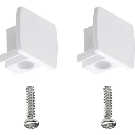 Paulmann 95497 Componente Per Sistema Su Binario Ad Alta Tensione Parte Finale Kit Da 2 Bianco 4 Paulmann 95497 Componente Per Sistema Su Binario Ad Alta Tensione Parte Finale Kit Da 2 Bianco - immagine 2