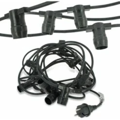 Ghirlanda Guinguette 10 Prese B22 10 Metri Interconnettibili (senza Lampadine)