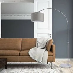 Nova Lampada Da Terra Ad Arco Con Paralume In Tessuto Design Moderno -Offerta economica OSRAM || Paulmann || ATMOSPHERA 32618470 2