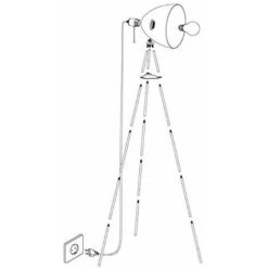 EGLO Lampada Da Terra Treppiede Chester, Lampadario Da Terra Vintage A 1 Luce, Piantana In Acciaio, Nero, Rame, E27, Interruttore A Strappo Incluso -Offerta economica OSRAM || Paulmann || ATMOSPHERA 33002143 4