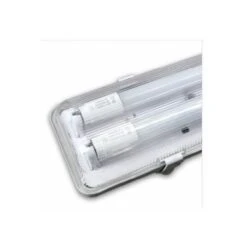 PLAFONIERA STAGNA LED DOPPIA IMPERMEABILE DA ESTERNO SENZA TUBI LED T8 DA 60cm IP65