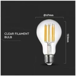 V-TAC VT-2328 LAMPADINA LED E27 18W BULB A67 FILAMENT 2520 Lm Luce Bianca Calda 2700K -Offerta economica OSRAM || Paulmann || ATMOSPHERA 33112538 4