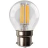 Set Di 2 Lampadine A LED 4W B22 LED G45 Température De Couleur: Bianco Caldo 2700K