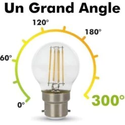 Set Di 2 Lampadine A LED 4W B22 LED G45 Température De Couleur: Bianco Caldo 2700K -Offerta economica OSRAM || Paulmann || ATMOSPHERA 33358333 3