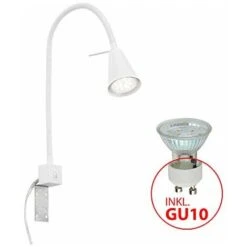 Briloner Leuchten Lampada Da Letto A LED, Braccio Flessibile, Con Interruttore On/off, 4 Watt, 400 Lumen, 3.000 Kelvin, Colore Bianco -Offerta economica OSRAM || Paulmann || ATMOSPHERA 33379998 4