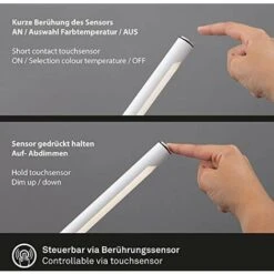 Briloner Leuchten Terra A LED, Incl. Lampada Da Parete, Dimmerabile, Regolazione Della Temperatura Del Colore, 2,3 Watt, 300 Lumen, Bianco, 240x240x1305mm -Offerta economica OSRAM || Paulmann || ATMOSPHERA 33409505 3