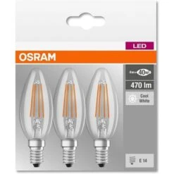 Osram Lampadine A Candela LED 4W Attacco E14 Luce Naturale 4000K Confezione Da 3 -Offerta economica OSRAM || Paulmann || ATMOSPHERA 35424984 3