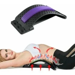 Raddrizzatore Della Schiena Raddrizzatore Della Schiena Trainer Ergonomico Per La Schiena Massaggio Della Schiena Raddrizzatore Della Colonna Vertebrale Contro Stiramenti E Mal Di Schiena (nero E Viola)