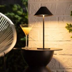 Lampada Da Tavolo LED Portatile Kivuli 3W Per Esterni Con Batteria USB Ricaricabile Nero -Offerta economica OSRAM || Paulmann || ATMOSPHERA 36379553 4