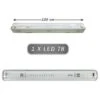 Trade Shop - Plafoniera Stagna 1 Neon Led Tubo T8 G13 Da 120 Cm Parete Soffitto Ip65 T8-120ss
