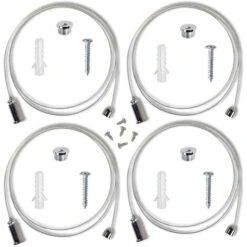 Kit Per Montaggio A Sospensione Pannelli Led 60X60 30X30 120X30 120X60 Cm Lunghezza Massima 1 Metro -Offerta economica OSRAM || Paulmann || ATMOSPHERA 38700843 2