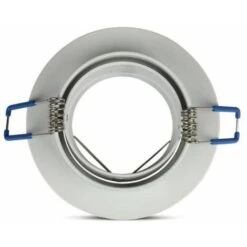 Portafaretto GU10 MR16 Bianco - Rotondo Orientabile