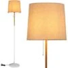 Lampada Piantana Terra Design Moderno Paralume E27 Tessuto Legno Metallo -Offerta economica OSRAM || Paulmann || ATMOSPHERA 41009351 1