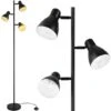Lampada Piantana Terra Design Moderno Industriale Metallo 3 Luci Nero Oro 166cm -Offerta economica OSRAM || Paulmann || ATMOSPHERA 41009369 1