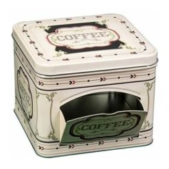 Scatola In Latta Con Sportellino Vintage Caffe'
