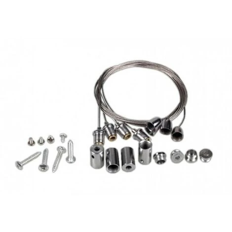 EUROPALAMP Pannello LED LED Kit Cavi Di Sospensione Per Pannello LED 4 EUROPALAMP Pannello LED LED Kit Cavi Di Sospensione Per Pannello LED - immagine 2