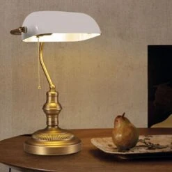 BANQUERO Lampada Da Tavolo E Da Scrivania Vintage E27 Colore Bianco -Offerta economica OSRAM || Paulmann || ATMOSPHERA 41979805 4