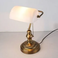 BANQUERO Lampada Da Tavolo E Da Scrivania Vintage E27 Colore Bianco -Offerta economica OSRAM || Paulmann || ATMOSPHERA 41979805 5