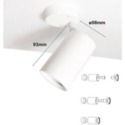 Faretti Da Incasso Orientabili A LED GU10 Colore Bianco -Offerta economica OSRAM || Paulmann || ATMOSPHERA 41981517 5