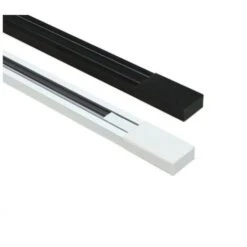 Binario A Superficie Monofase Per Faretti LED - 1 Metro Colore Nero