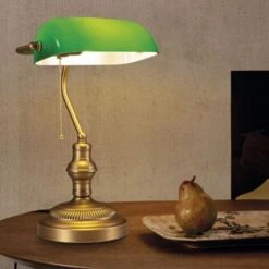 BANQUERO Lampada Da Tavolo E Da Scrivania Vintage E27 Colore Verde -Offerta economica OSRAM || Paulmann || ATMOSPHERA 41983191 5