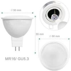 Lampadina LED GU5.3 MR16 5W 12V 350lm Temperatura Di Colore Bianco Caldo 10 Lampadina LED GU5.3 MR16 5W 12V 350lm Temperatura Di Colore Bianco Caldo -Offerta economica OSRAM || Paulmann || ATMOSPHERA 41983964 4