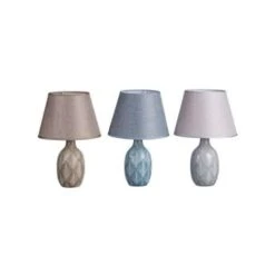 LAMPADA IN CERAMICA DARCY D25XH39CM IN 3 COLORI