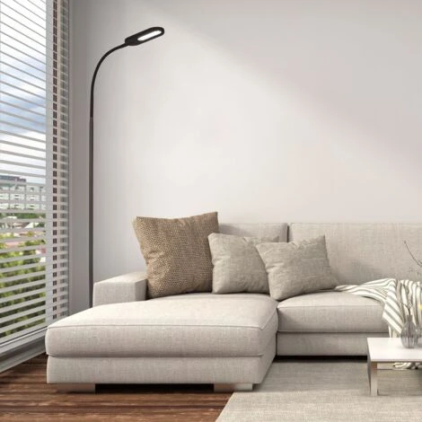 B.K.Licht Lampada Da Terra LED, Piantana Dimmerabile Su 4 Livelli, Luce Calda, Neutra O Fredda, Altezza D’uso 1,28m, LED Integrati 8W, 600Lm, Orientabile, Lampada A Stelo Touch Moderna, Nera IP20 7 B.K.Licht Lampada Da Terra LED, Piantana Dimmerabile Su 4 Livelli, Luce Calda, Neutra O Fredda, Altezza D’uso 1,28m, LED Integrati 8W, 600Lm, Orientabile, Lampada A Stelo Touch Moderna, Nera IP20 - immagine 5