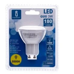 Faretto Led GU10 3W SMD Apertura 120-160 Gradi Bianco Caldo 3000K Aigostar -Offerta economica OSRAM || Paulmann || ATMOSPHERA 4304966 3