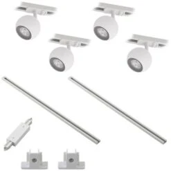 Lindby Guus Sistema Binario Monofase 4 Luci Bianco