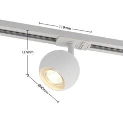 Lindby Guus Sistema Binario Monofase 4 Luci Bianco -Offerta economica OSRAM || Paulmann || ATMOSPHERA 43315830 4