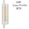 Lampadina LED 18w Luce Fredda 1440LM Lampada Faretto Attacco R7S 240V BTL-96023